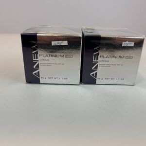 2 NEW Avon Anew Platinum SPF 25 Day Lifting Cream - 1.7oz (Lot of Two)